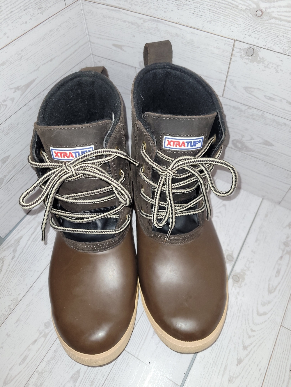 Xtratuf Legacy Lace Boots Women's Size 10 Waterproof Leather Brown Lace-up